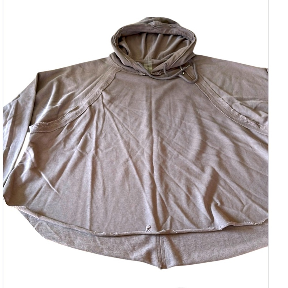 AS REVIVAL hooded crop sweatshirt